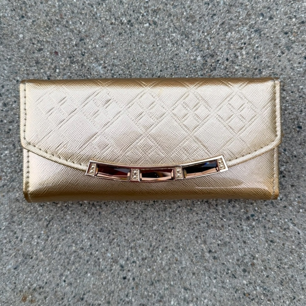 Kendall & James Wallet Clutch gold preloved